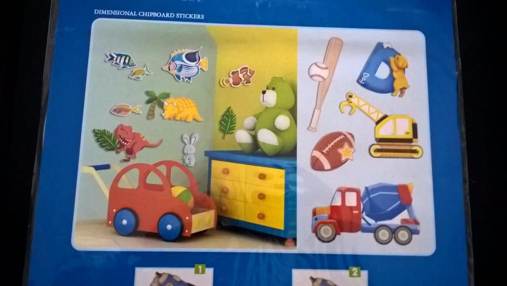 Autocolantes com relevo quarto Criança nunca usado