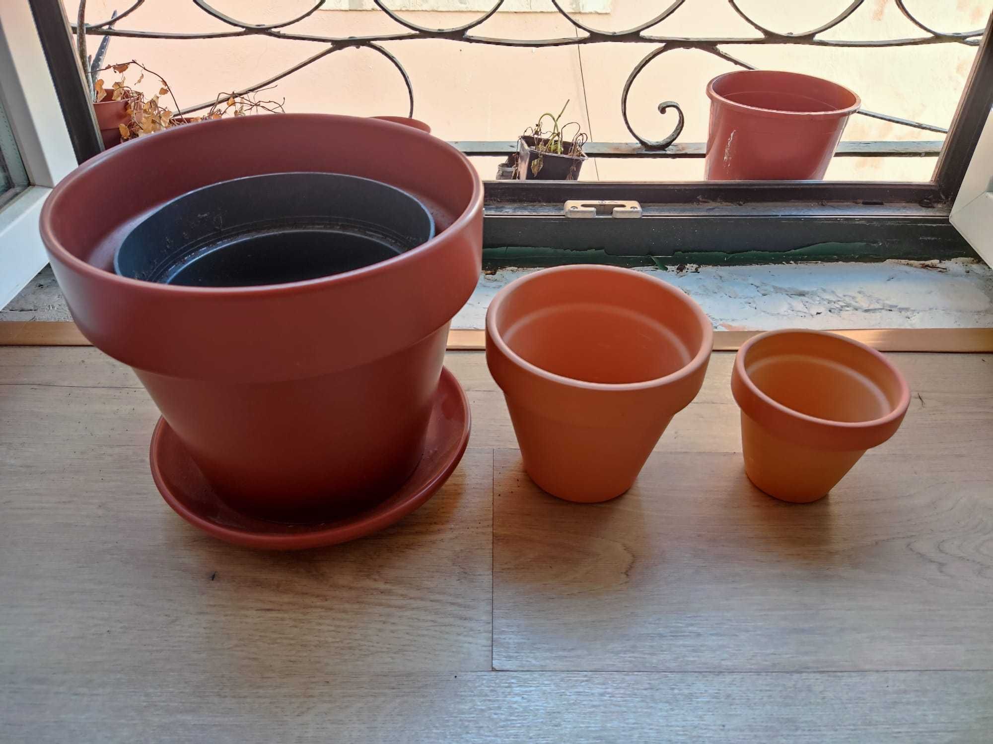 vasos de flora, 3 tamanhos