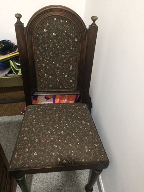 Secretária e Cadeira em Madeira