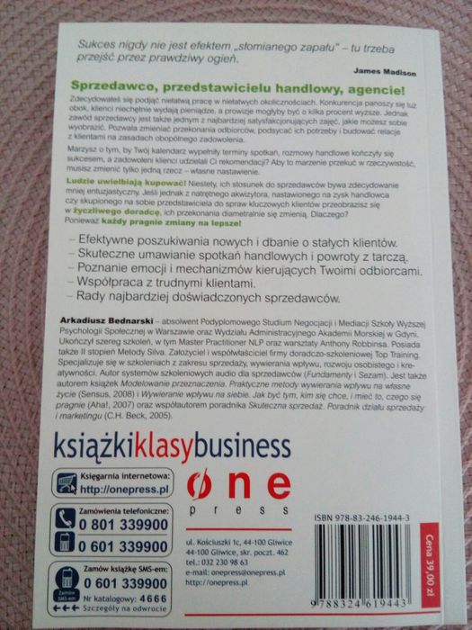 Mistrz sprzedaży (książka z płytą CD), A. Bednarski