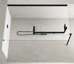 Kabina walk-in Novellini Kuadra H 90 87-90x200 czarny profil