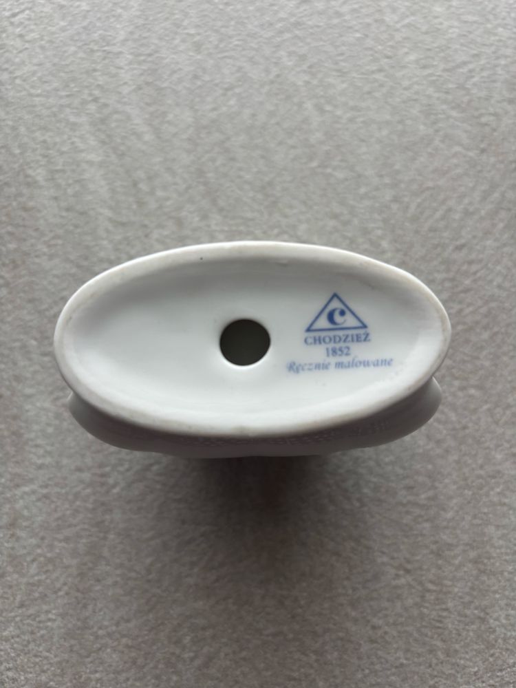 Serwetnik biała porcelana Chodzież złota linia