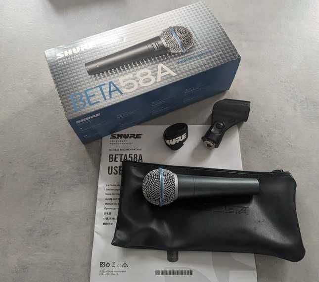 Microfone SHURE BETA SM58A (Como novo)
