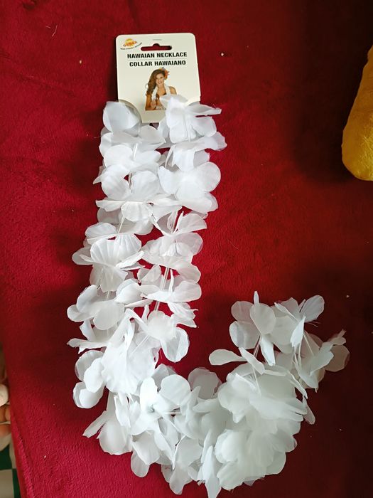 Kwiaty hawajskie białe nowe