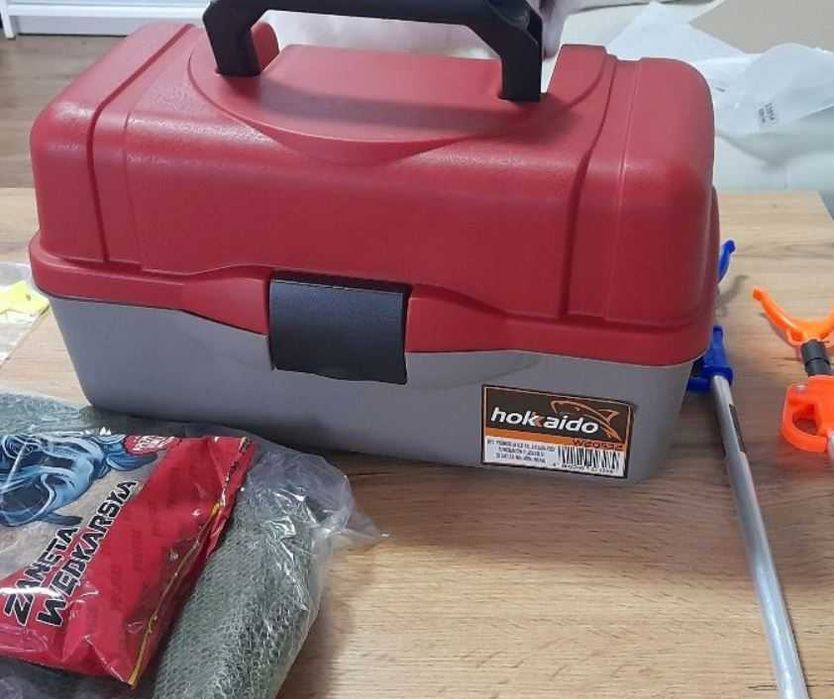 Skrzynka Wędkarska Duża ZESTAW 200 akcesoriów Spławik Grunt NOWY