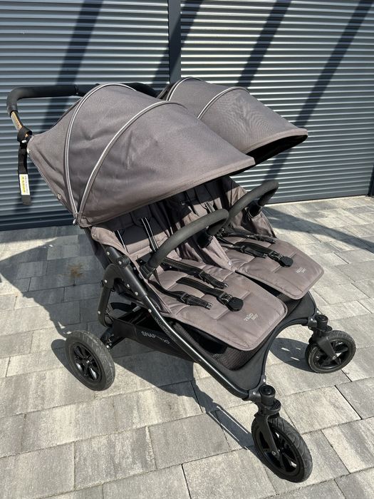 wózek bliźniaczy Valco Snap Duo | szary (dove grey)