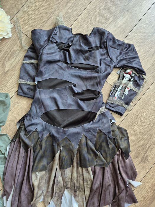 Kostium przebranie zombie halloween karnawał  116/122