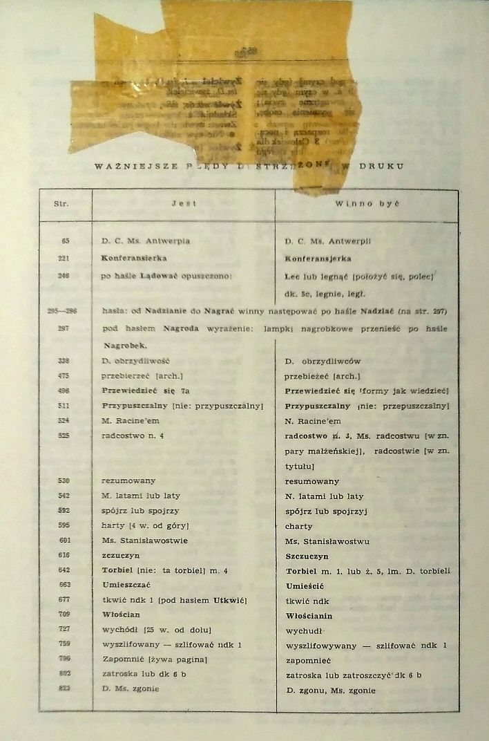 Słownik Poprawnej Polszczyzny, Stanisław Szober, PIW 1968r.