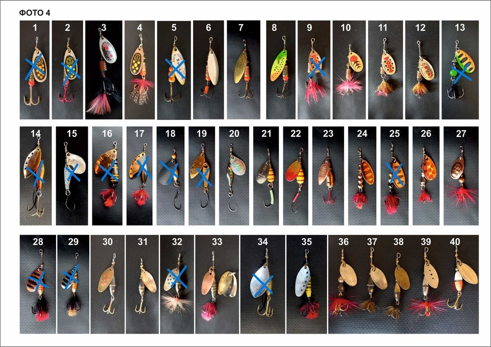 Воблеры от UL до 130-х, колебалки, вертушки