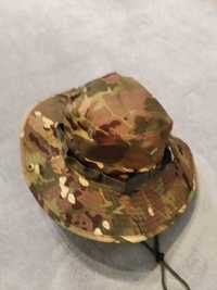 Nowy kapelusz trekkingowy kamuflaż 55 - 58 cm