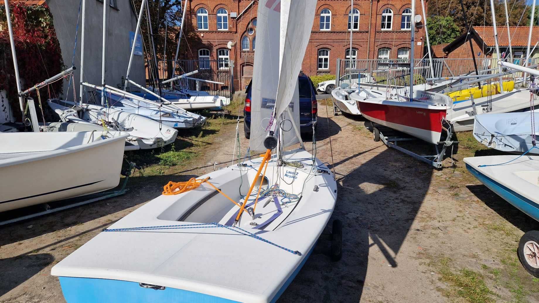 Łódź żaglowa żaglówka Laser II Regatta 4,39m + wózek slipowy (3)