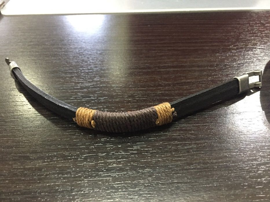 Pulseira Homem em Couro Natural (Nova)