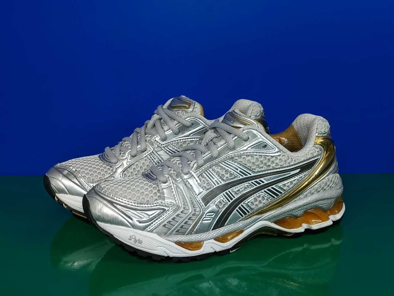 Беговые кроссовки Asics GEL-KAYANO 14 Silver Gold Оригинал