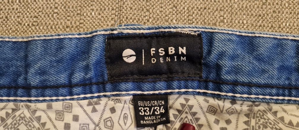 New Yorker jeansy spodnie męskie Fishbone jak nowe 33/34