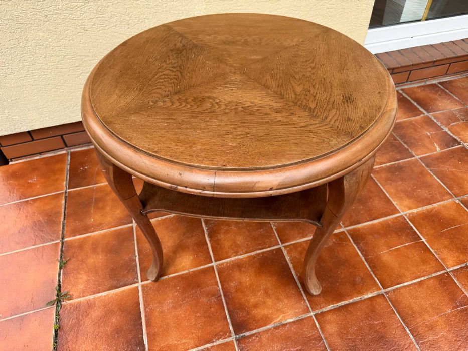ława artdeco prl stolik kawowy patyczak stół vintage okrągły ludwik