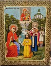 Икона Беседная, Явление Тихвинской Богородицы Пономарю Георгию 19 век