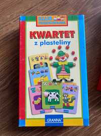 Gra planszowa-kwartet z plasteliny