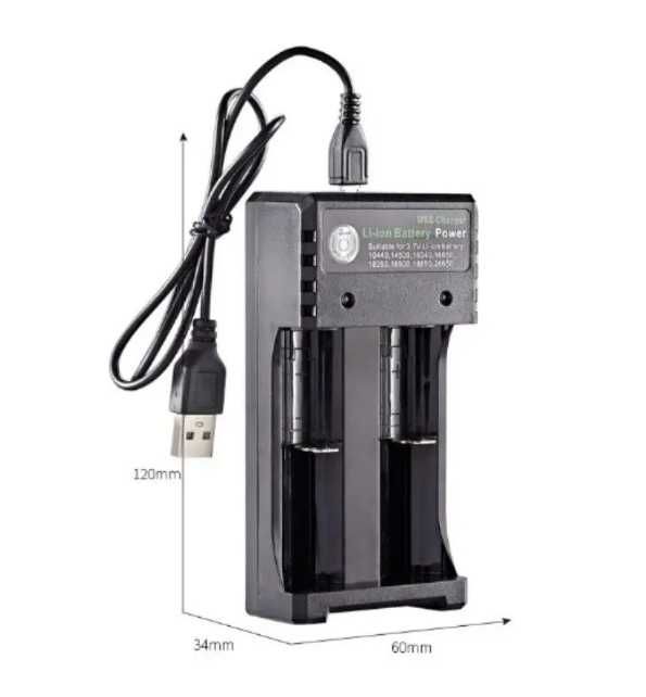 Зарядний пристрій BMAX Charger на 2 слоти Original (Black)