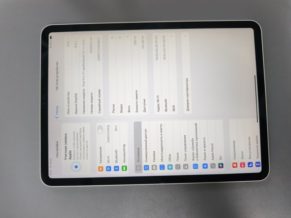 iPad pro 11 2 gen 256 gb silver baypass