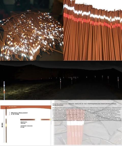 Tyczka odblaskowa  Słupek ostrzegawczy