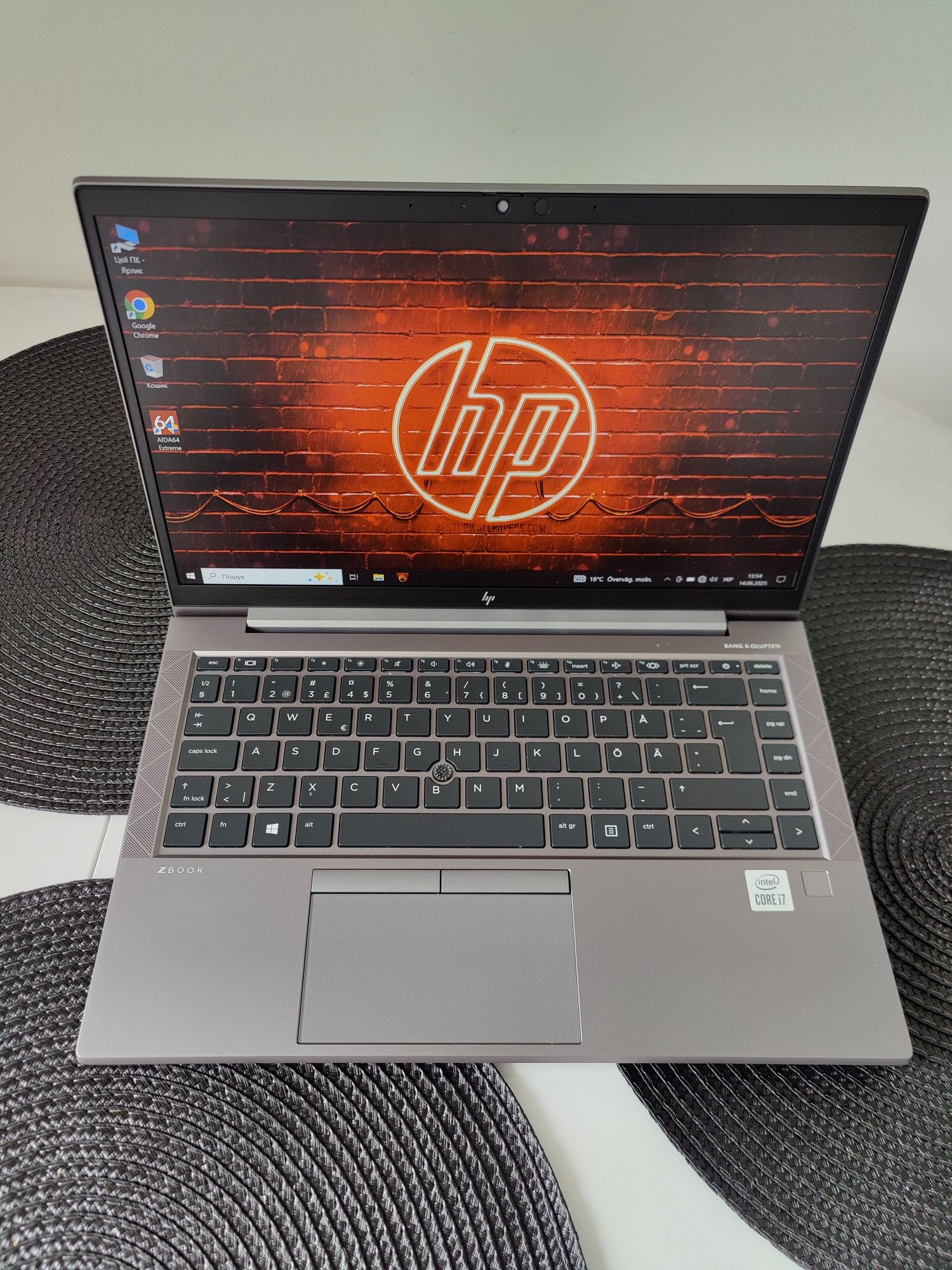 Ноутбук HP zbook firefly 14 g7 /відео 4 ГБ/ i7 10510u /16 гб/SSD 512