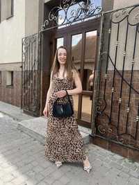 Трендова Сукня Zara  ,дуже вишукана плаття тигрове