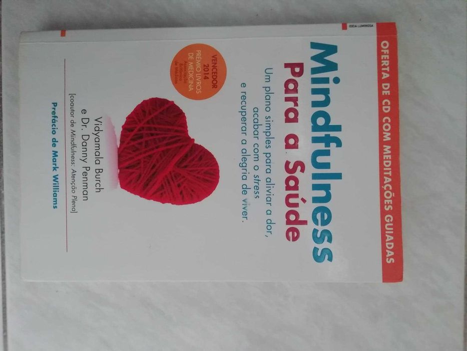 Livro Mindfulness Para a Saúde-Vidyamala Burch, Dan Penman