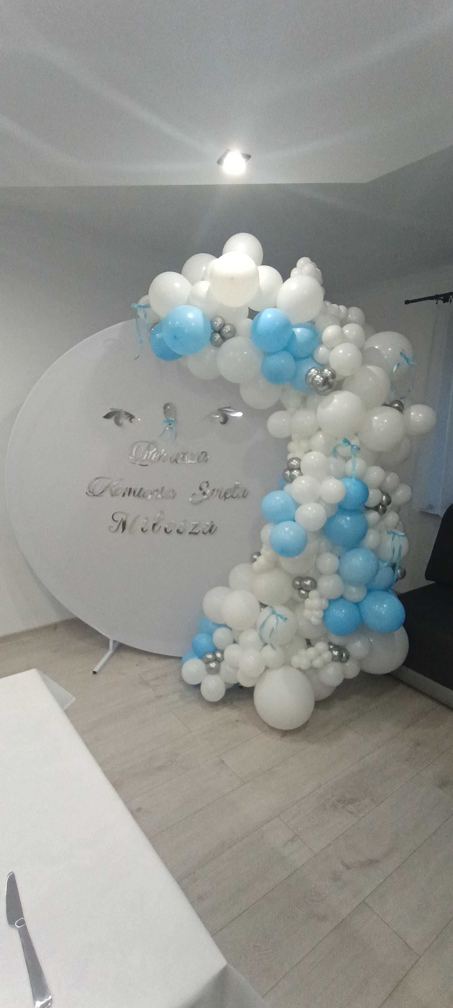 Ścianki balonowe, dekoracje,