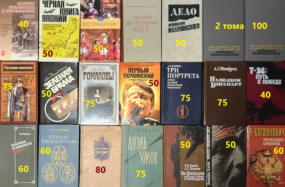 И1 Комплект книг. История, журналистика, политика.