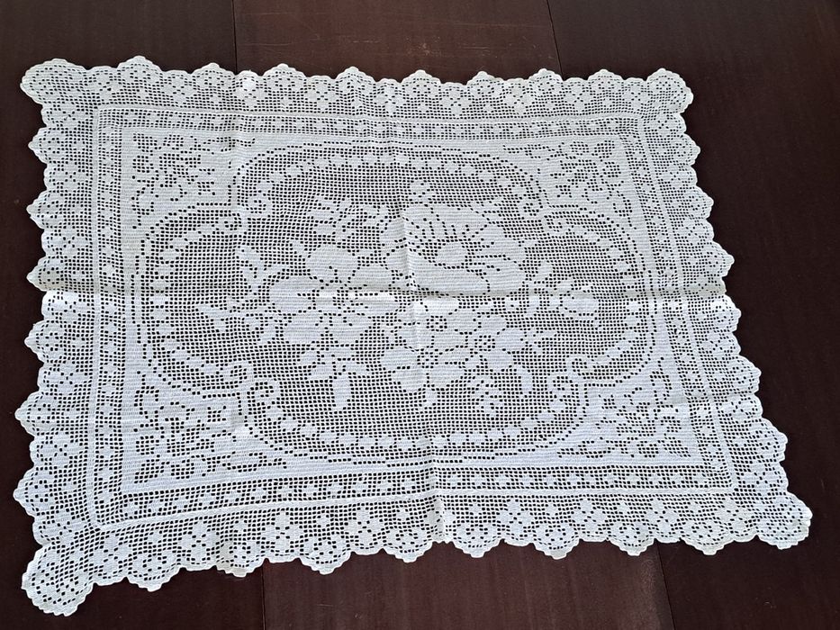 Renda de croché, feito à mão