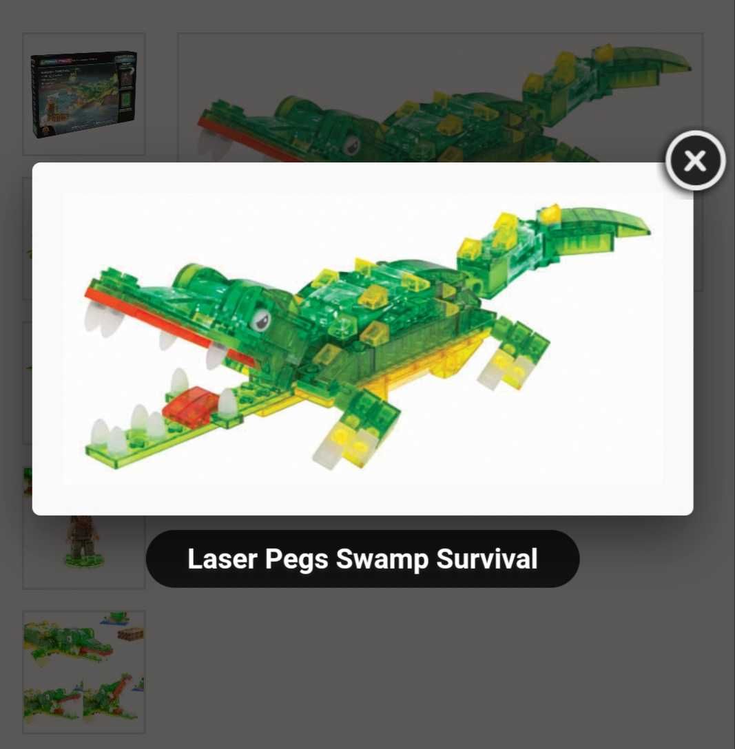 Laser Pegs klocki Swamp Survival na bagnach 18405 krokodyl jak Lego