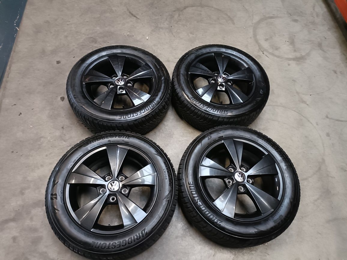 Kola zimowe Alufelgi VW 16 cali 5x112 Golf Jetta Caddy, Seat