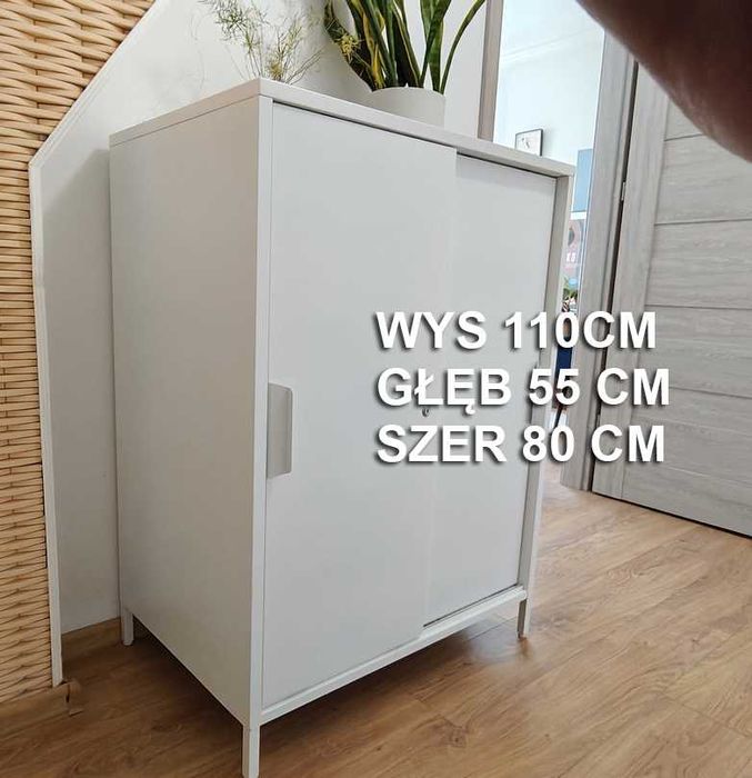 Pojemna, zamykana szafka IKEA TROTTEN 80x55x110 cm – jak nowa!