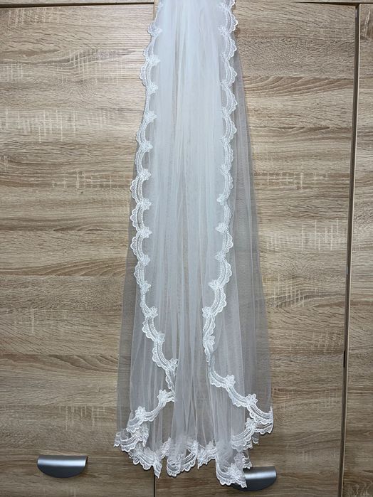 Welon ślubny krótki Boho