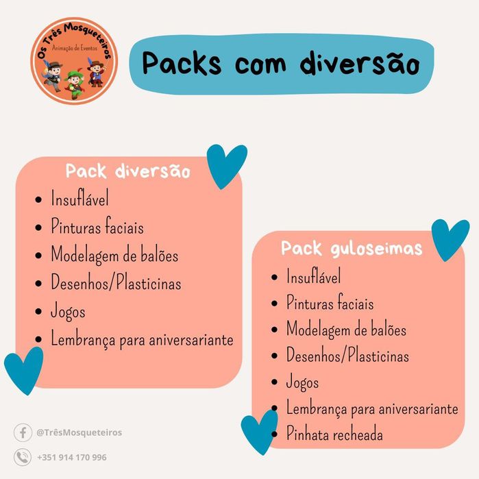 Aluguer insuflável e animação de festas