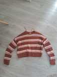 Sweter brązowy w paski