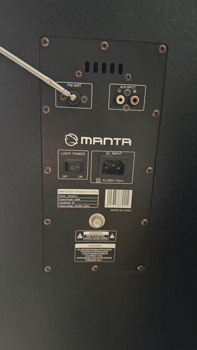 Głośnik kolumna manta wzmacniacz radio usb inne potezne brzmienie