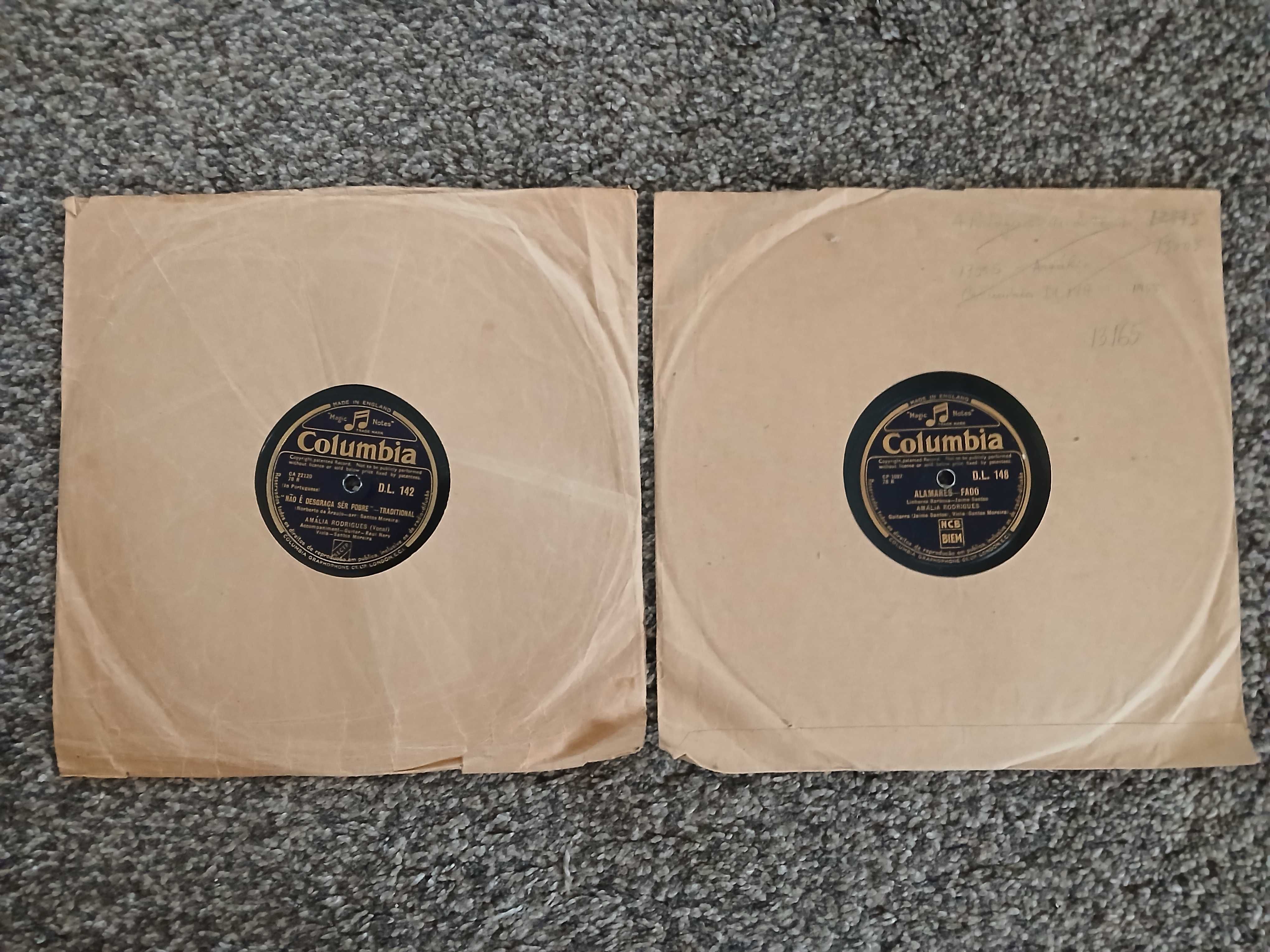 Amália Rodrigues - discos de grafonola - 78rpm