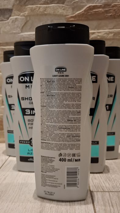 Żel  męski 3 w 1 light azure