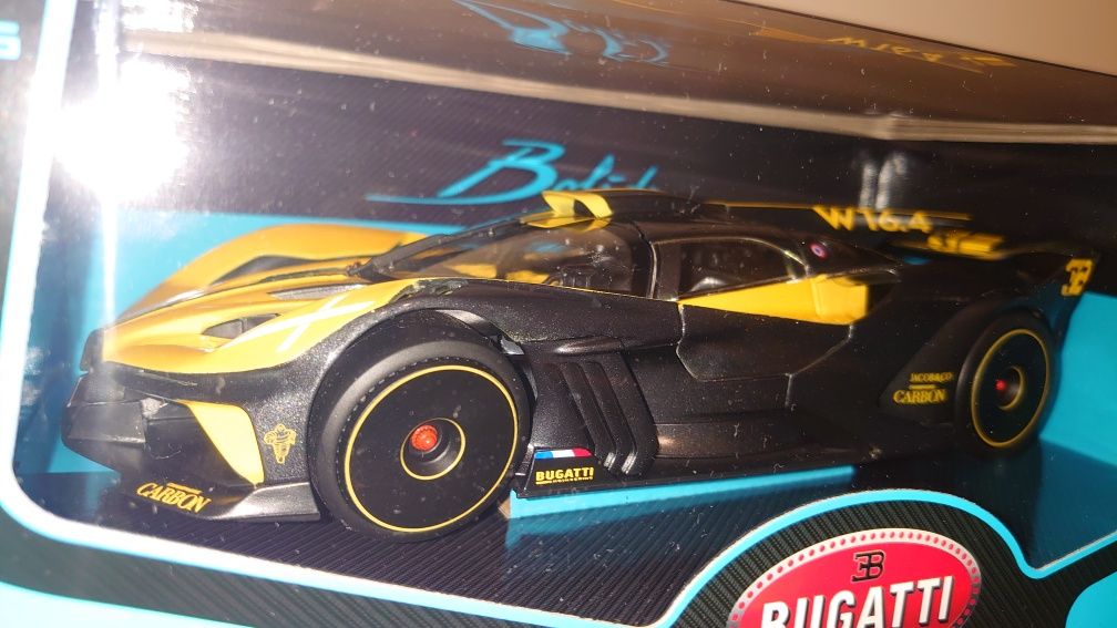 Bburago Bolide Metallic Black Yellow 1:18 Burago