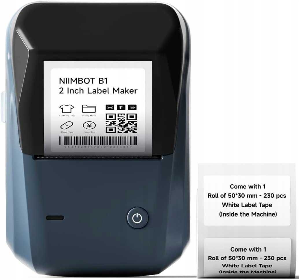 Портативний термопринтер етикеток NIIMBOT B1 + стікери у подарунок