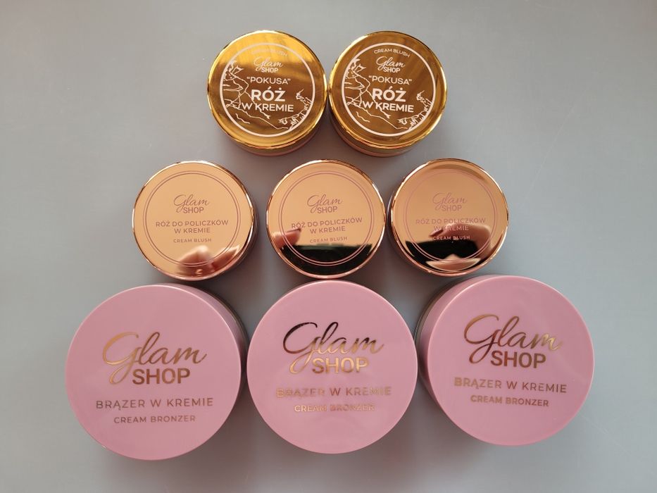 Glam Shop zestaw róże w kremie i brązery w kremie