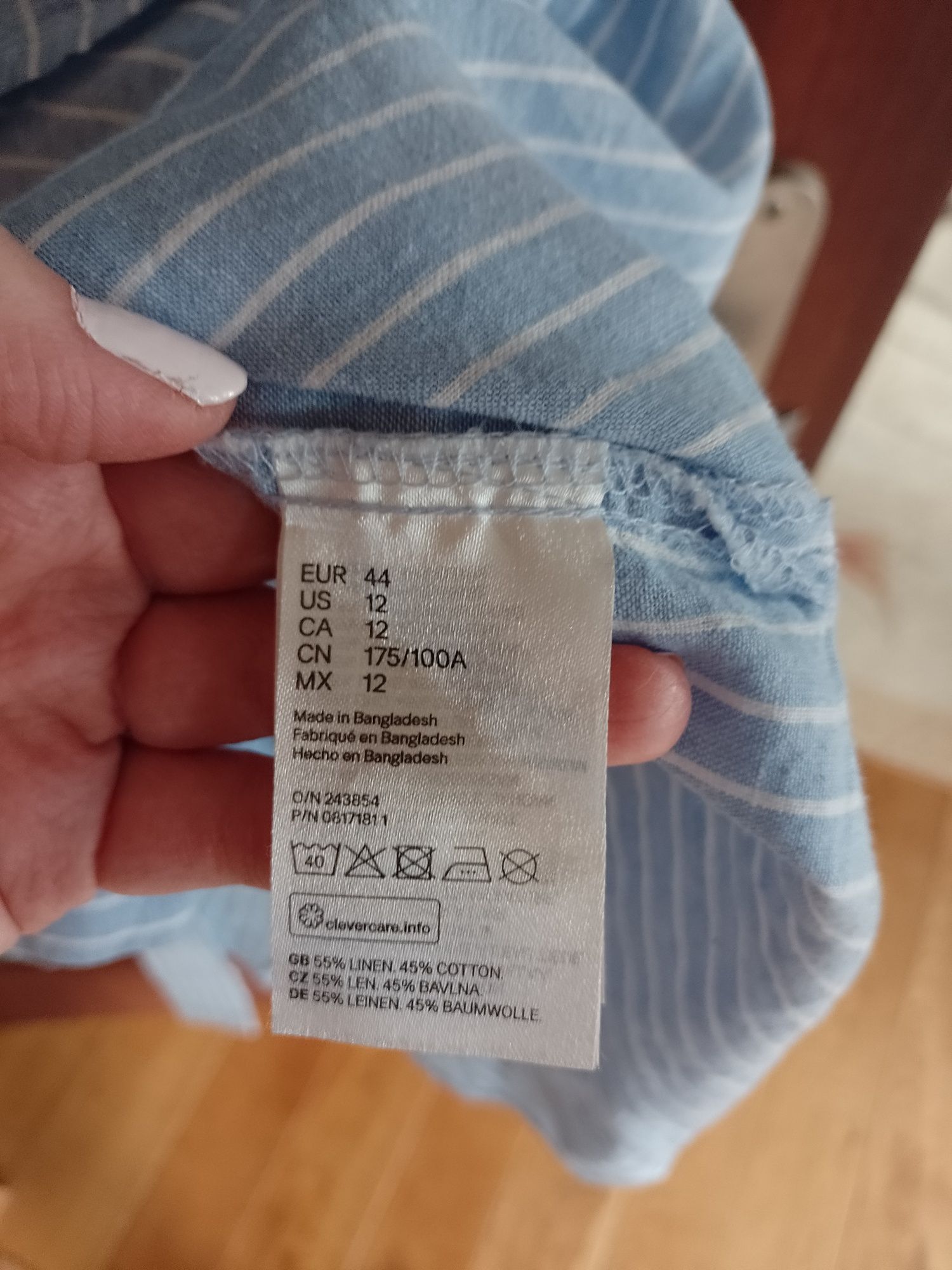 Sukienka letnia lato midi len H&M