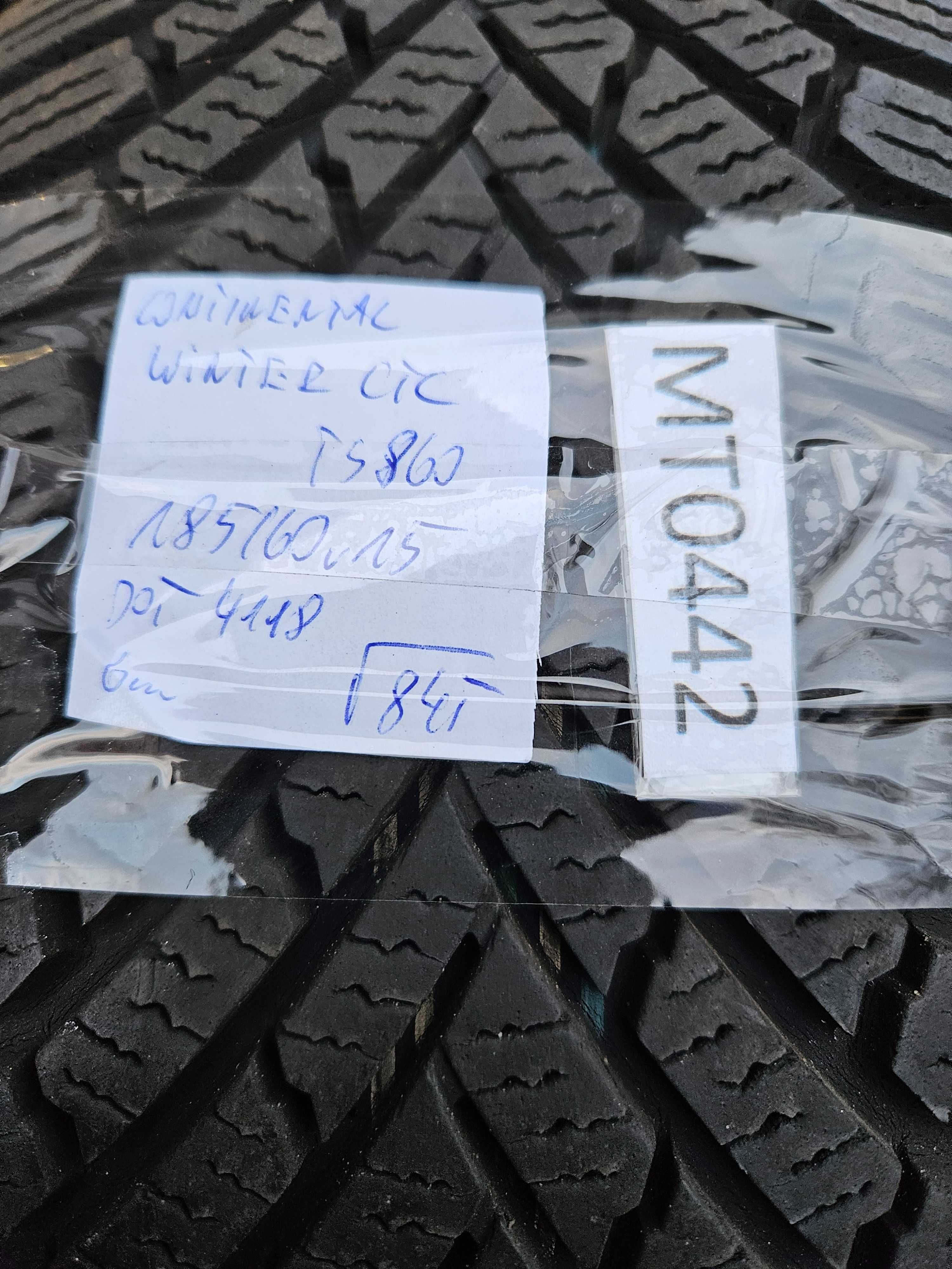 Continental 185/60 r15 WinterContact TS860 /// 6mm!!! 19r wysyłka