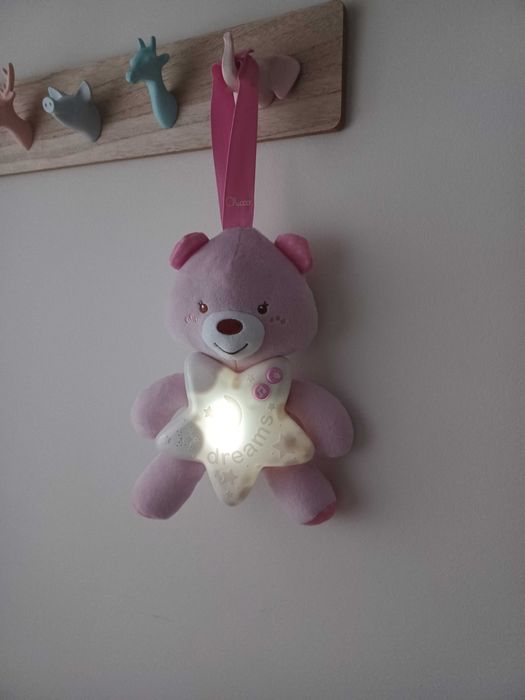 Chicco Ursinho Boa Noite luz de presença música e ruído branco bebé