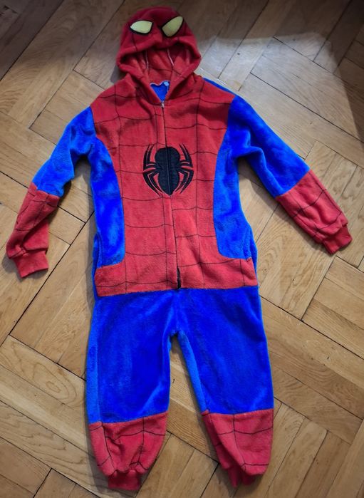 Kombinezon Spiderman kostium piżama 122