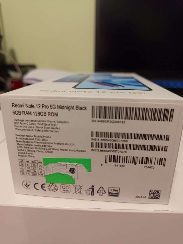 Redmi note 12 Pro 5G gwarancja