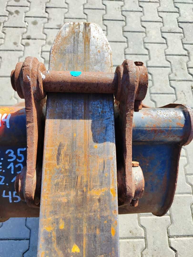 Łyżka kopiąca do koparki minikoparki szer 45cm sworzeń fi35mm