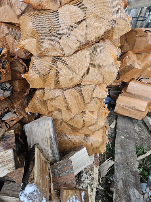 Drewno debowe workowane duże worki