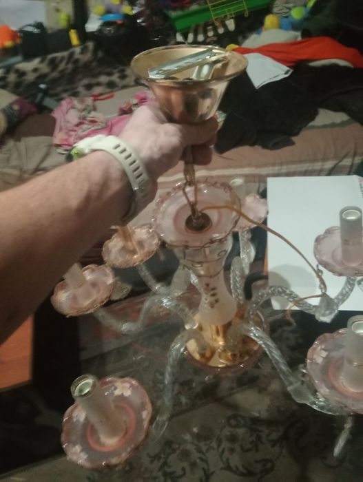 Хрустальна люстра ручної роботи